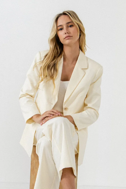 Oversized Single Breasted Blazer