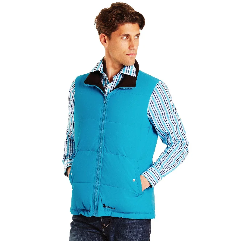 Unisex Aqua/Chocolate Reversible Vest