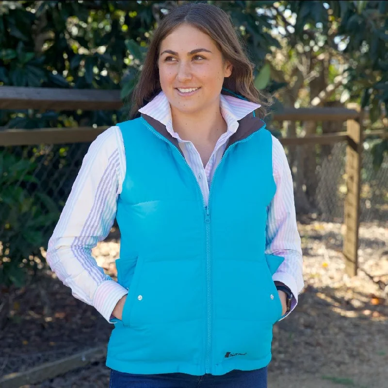 Unisex Aqua/Chocolate Reversible Vest