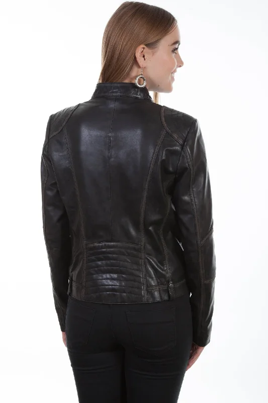 Scully Womens Black Lamb Vintage Jacket