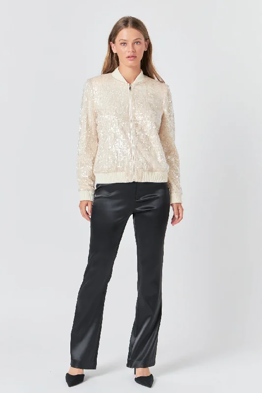 Sequins Bomber Jacket