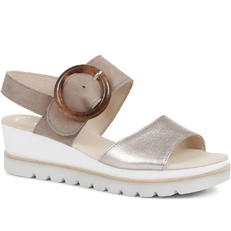 Yeo Wedge Sandals with Buckle - GAB31512 / 317 897