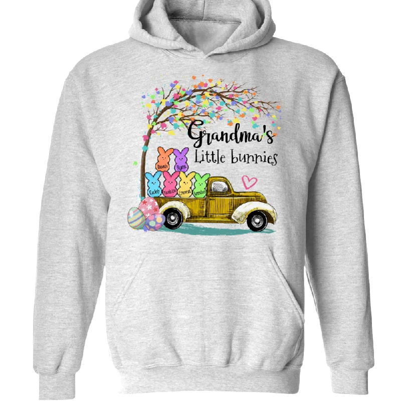 Custom Grandma Little Bunnies Cute Easter Day Hoodie