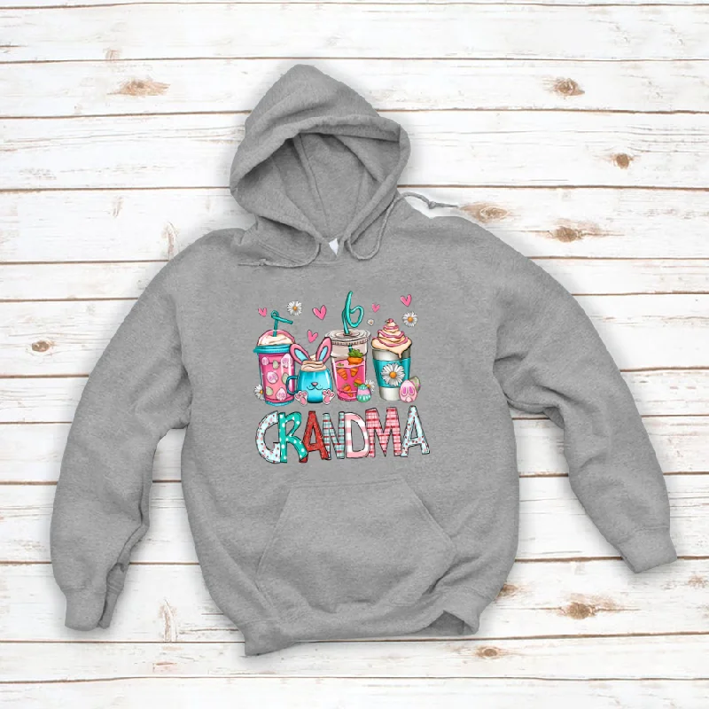 Easter Bunny Coffee Cup And Grandma CTH01 Hoodie