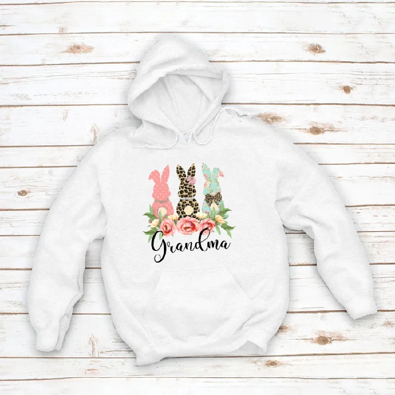 Easter Fancy Bunny Leopard Grandma CTH01 Hoodie