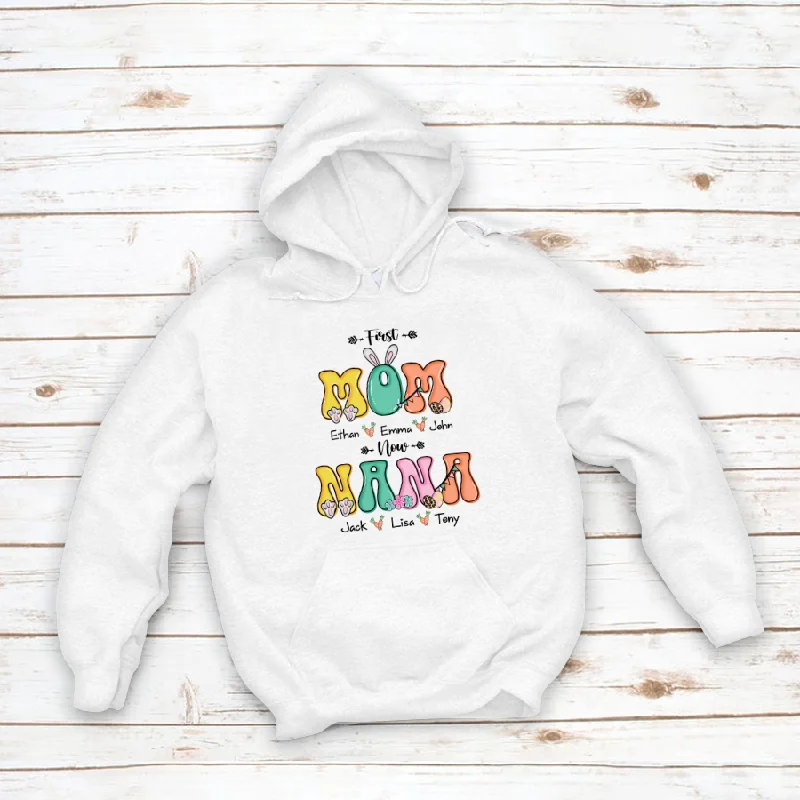 First Mom Now Grandma And Grandkids CL01 Hoodie