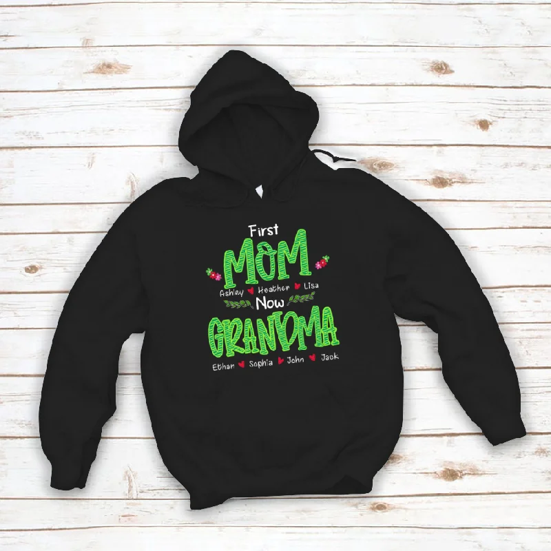 First Mom Now Grandma And Kids CL01 Hoodie