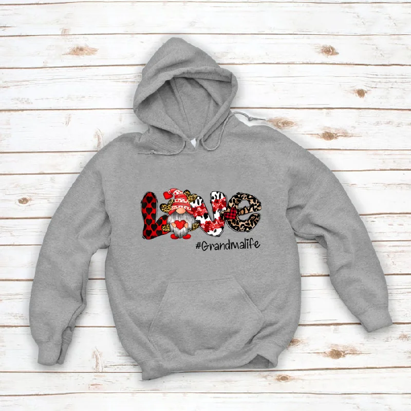 Gnome And Heart Love Grandma Life CTH01 Hoodie