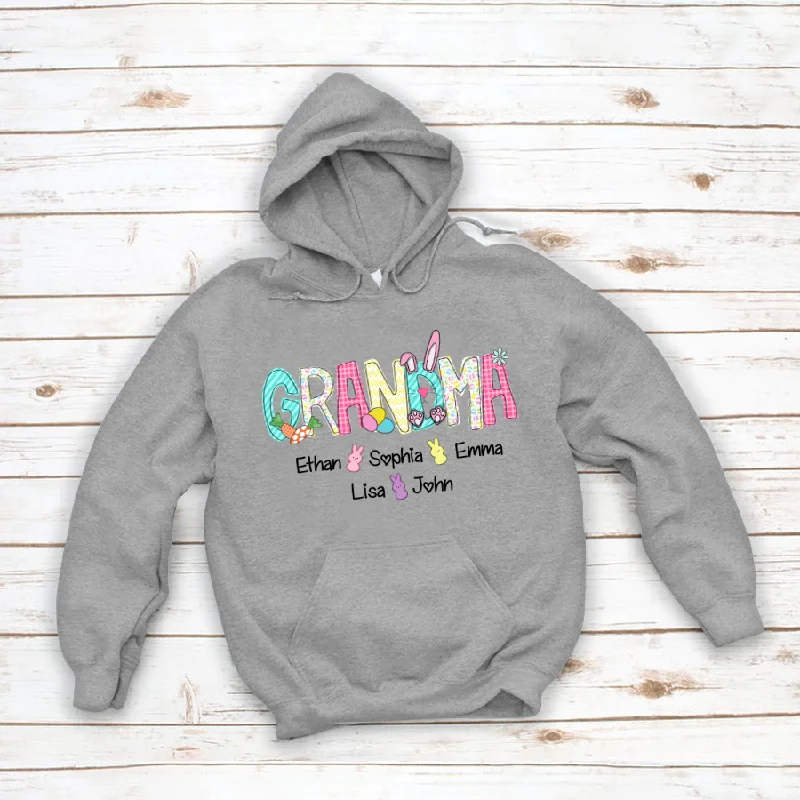 Grandma And Grandkids Easter Bunny CL01 Hoodie