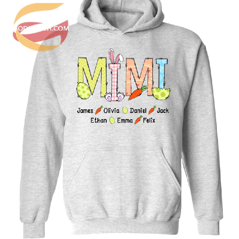 Grandma With Grandkids Easter TH Hoodie