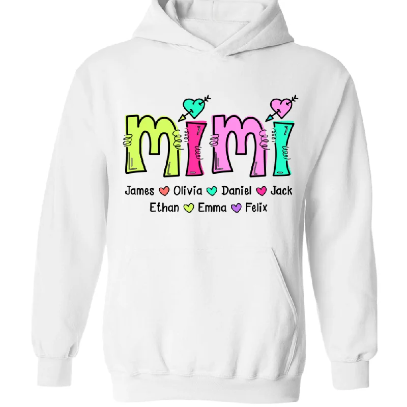 Grandma With Grandkids Valentine TH Hoodie