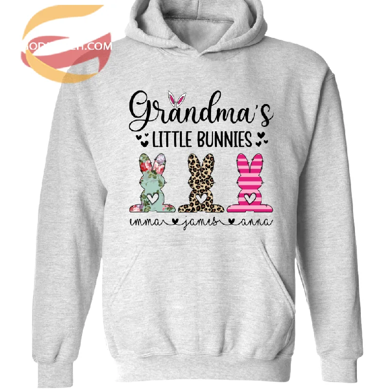 Grandma's Little Bunnies, Grandkids, Easter Day TH Hoodie