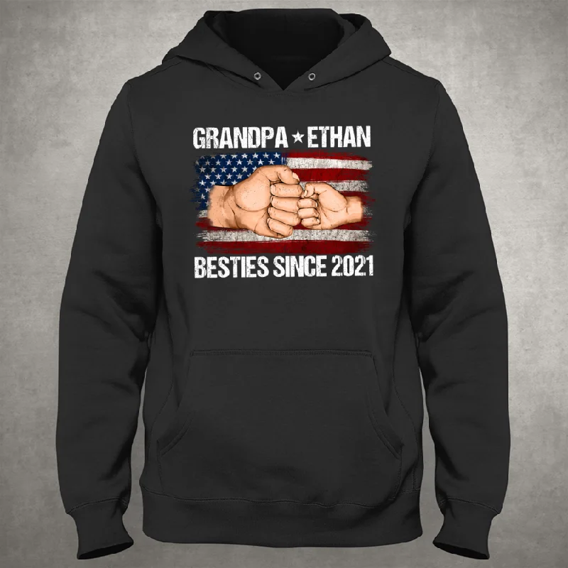 Grandpa And Grandkid Besties Since Hoodie