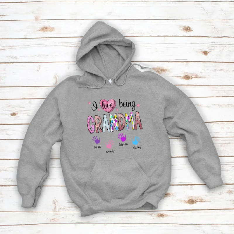 I Love Being Grandma And Grandkids CL01 Hoodie