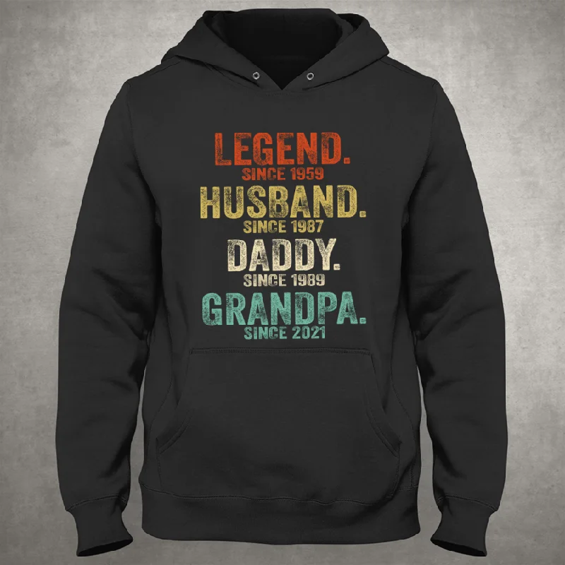 Legend Husband Daddy Papa Customized Hoodie