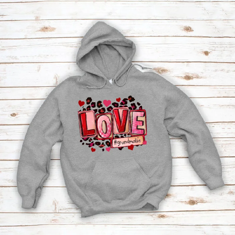 Leopad Love Grandma Life Godmerch Hoodie