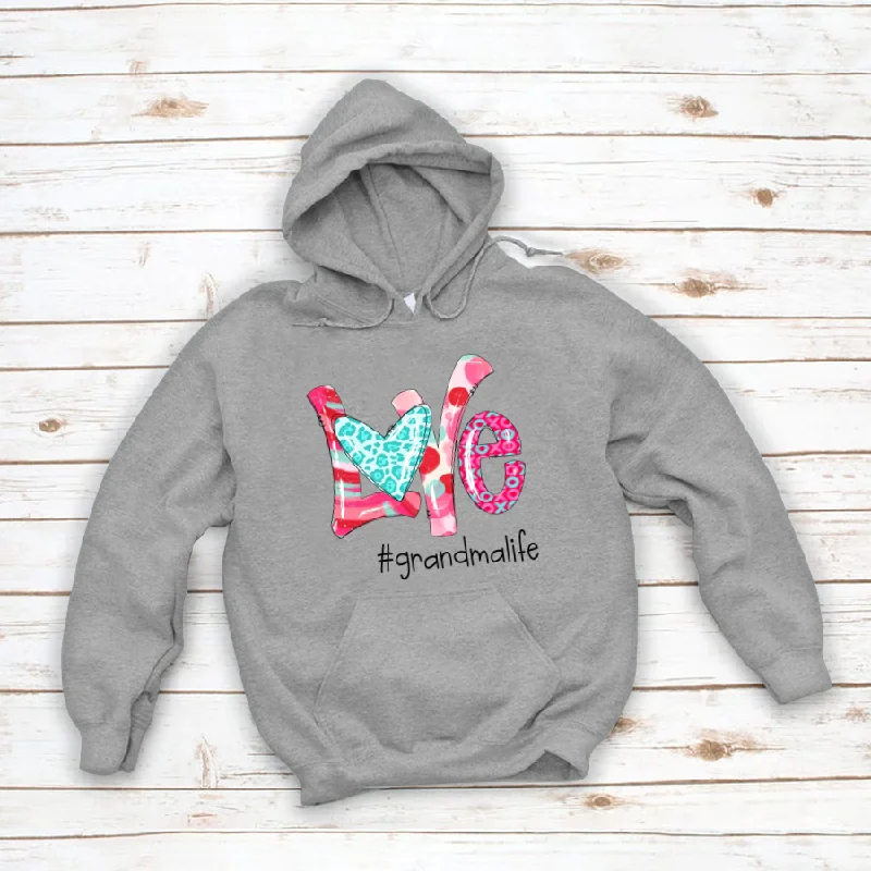 Love Red Teal Valentine's Grandmalife CL01 Hoodie