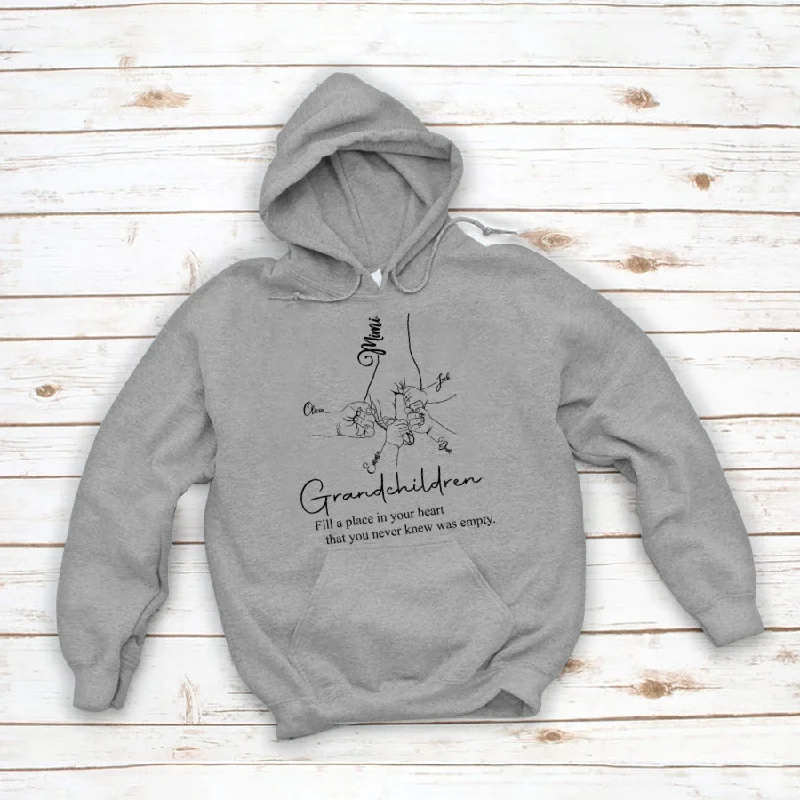 Mimi And Grandchildren Hands Love Hoodie