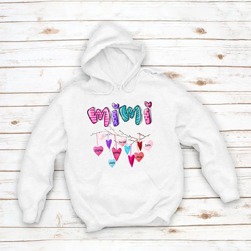 Mimi And Kids Valentine Heart Wreath CTH01 Hoodie