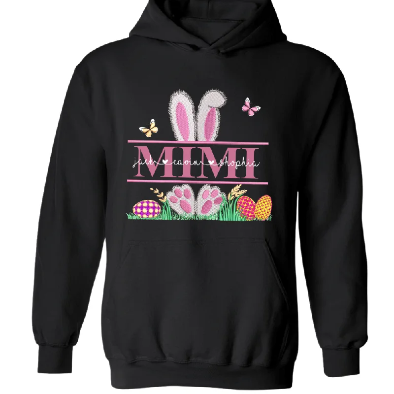 Personalized Easter Grandma Shirt, Bunny Nana Shirt, Easter Bunny Mimi Shirt, Gigi Shirt for Easter Day Hoodie