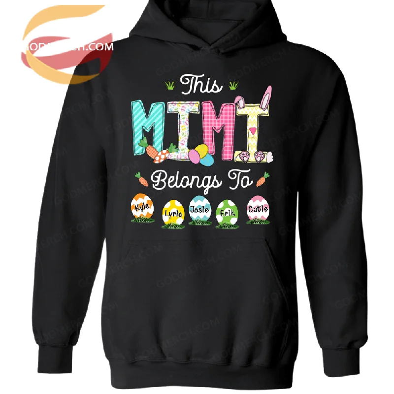 This Grandma Belongs to, Grandkids, Bunny, Easter TH Hoodie