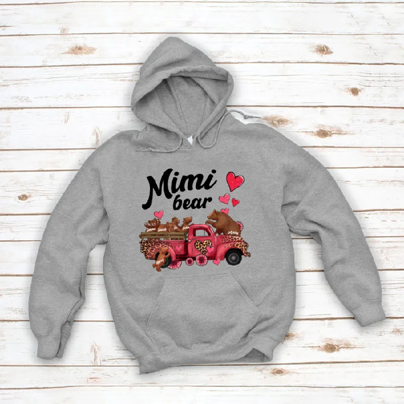 Valentine's Day With Truck Mimi Bear CTH01 Hoodie