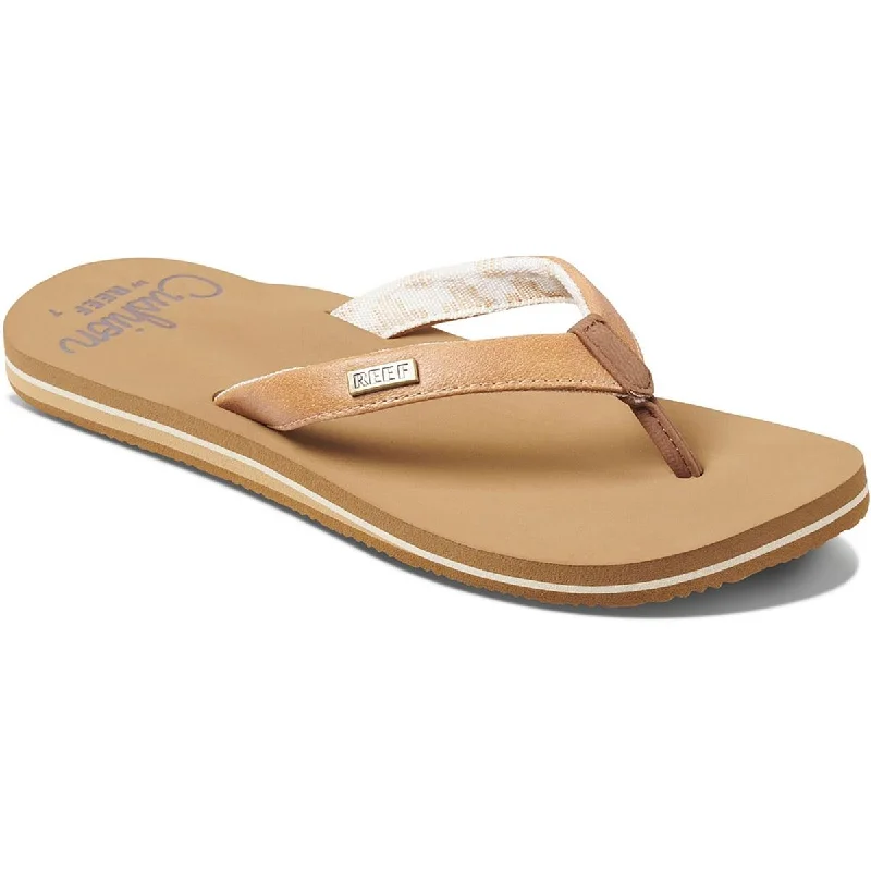 Reef Womens Cushion Sands Slip On Casual Flip-Flops