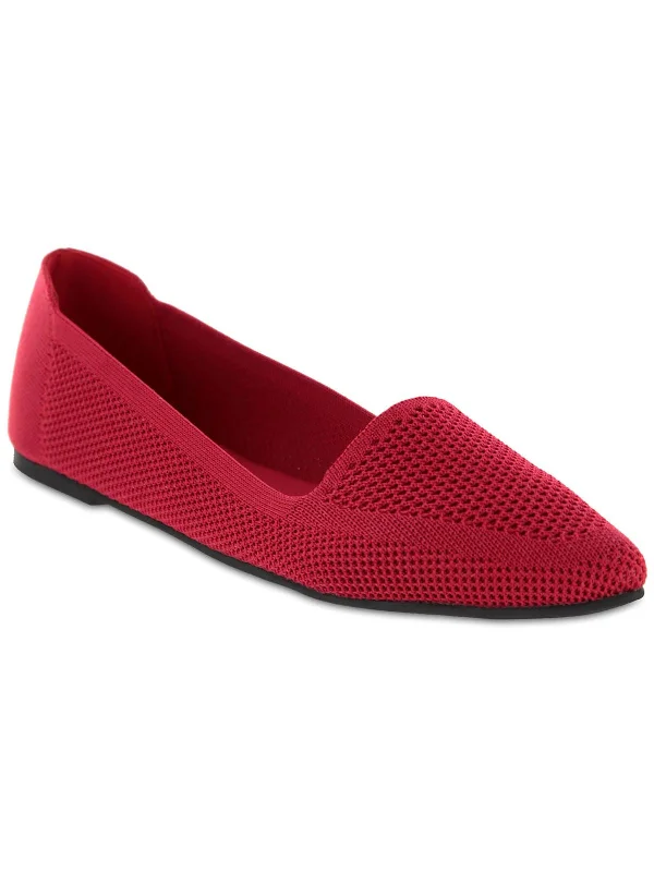 Corrine Womens Knit Slip On Ballet Flats