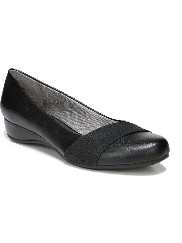 DYLAN Womens Faux Leather Slip On Flat Shoes