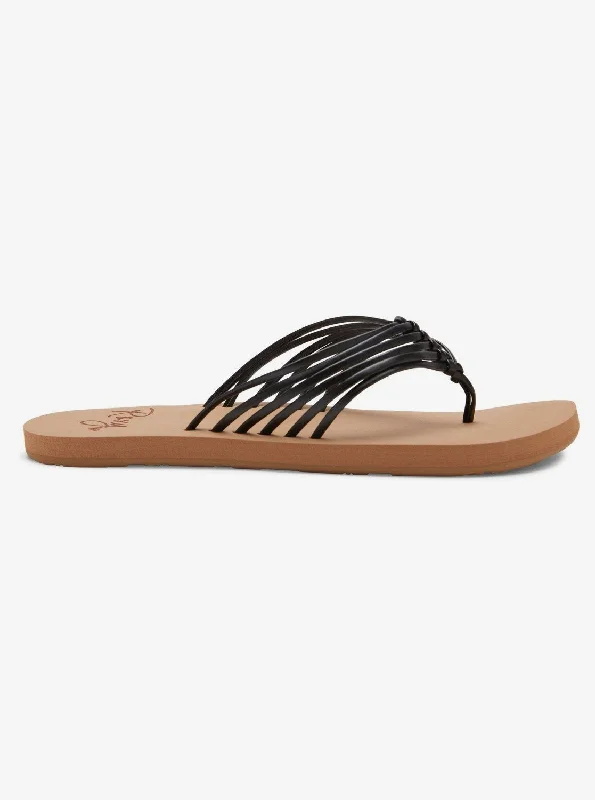 Jasmine Flip-Flops - Black