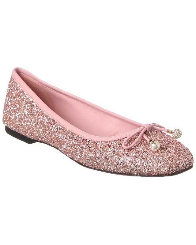 Jimmy Choo Elme Glitter Flat