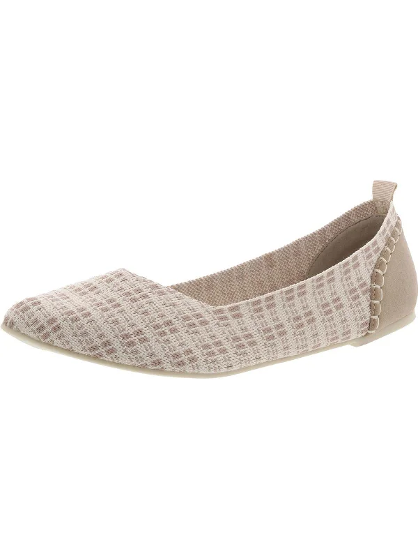 Lissy Womens Knit Pattern Ballet Flats