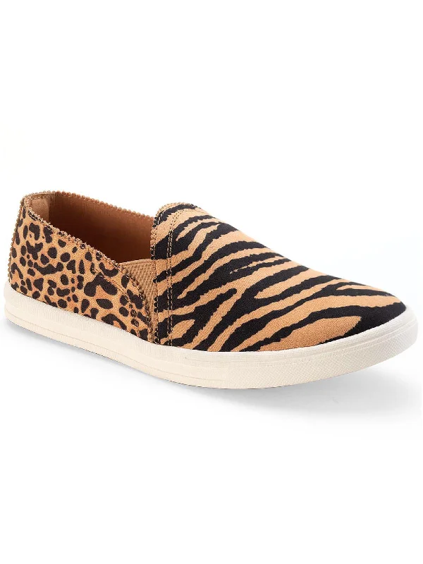 Mariam Womens Tiger Stripe Slip On Slip-On Shoes