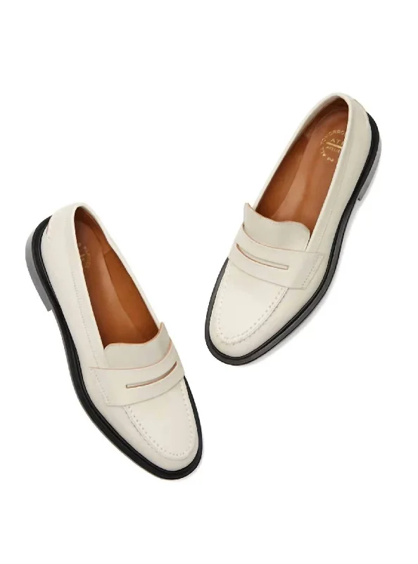 Monti Vacchetta Loafer In Ice White