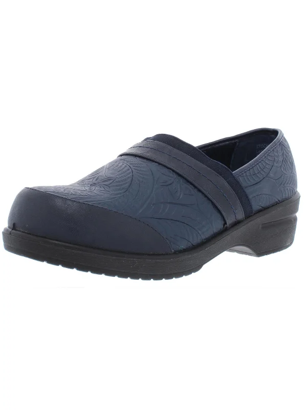 Origin Womens Leather Embossed Clogs