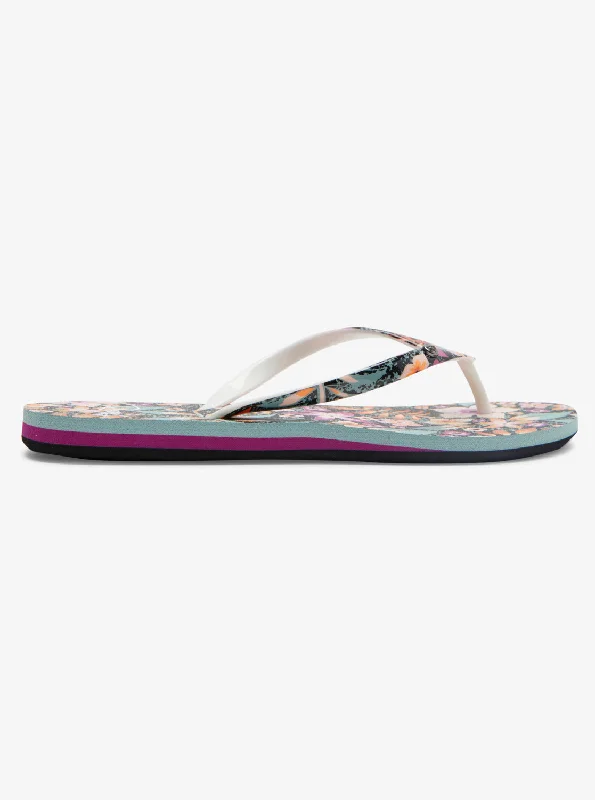 Portofino Flip-Flops - Black/Purple/Orange