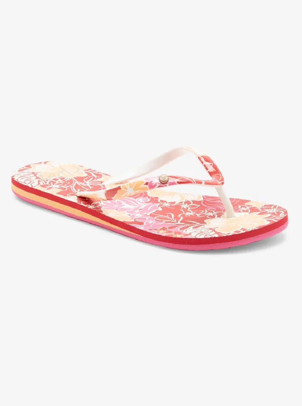 Portofino Flip-Flops - True Red/Yellow