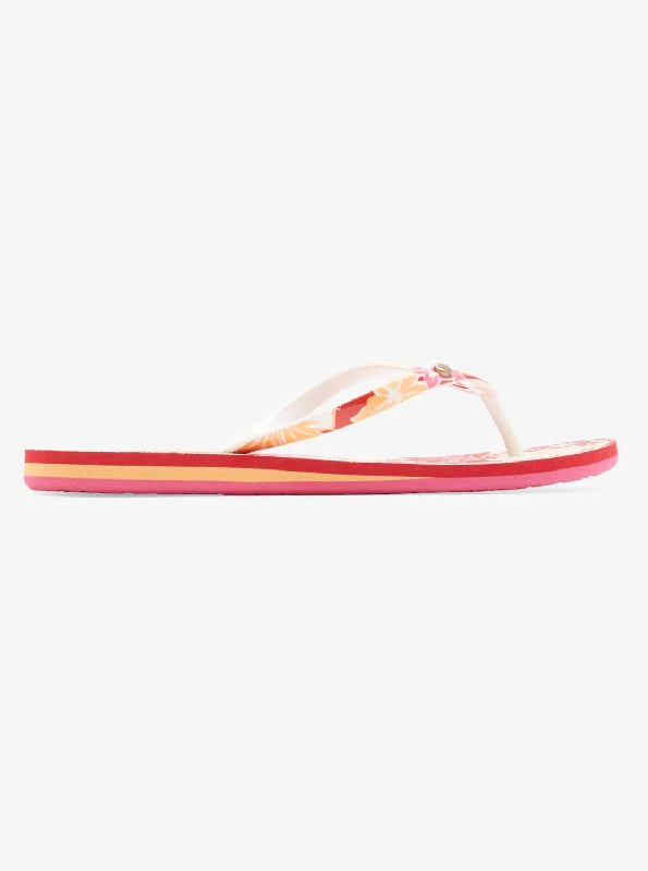 Portofino Flip-Flops - True Red/Yellow