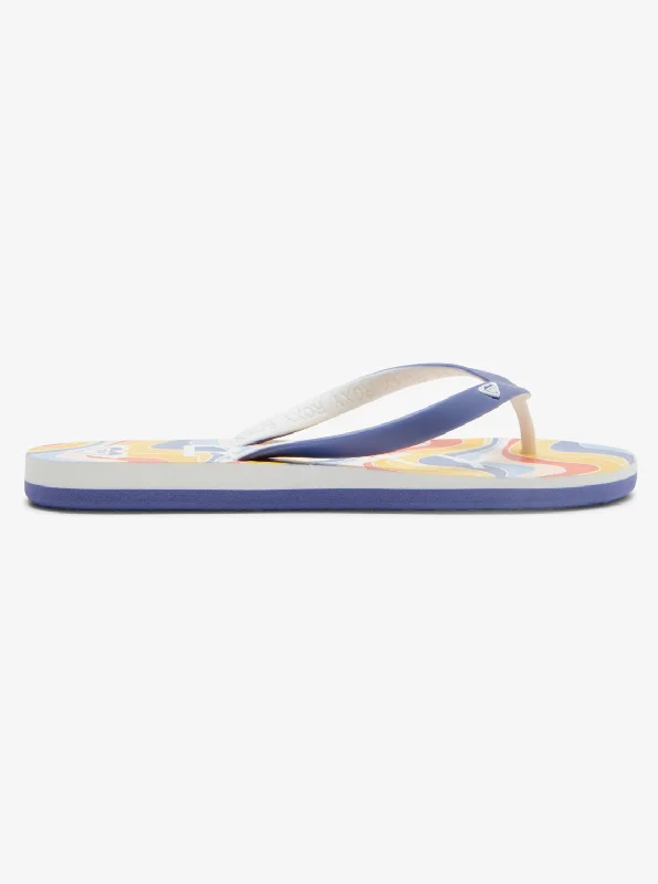 Tahiti Flip-Flops - Shady Blue/Orange