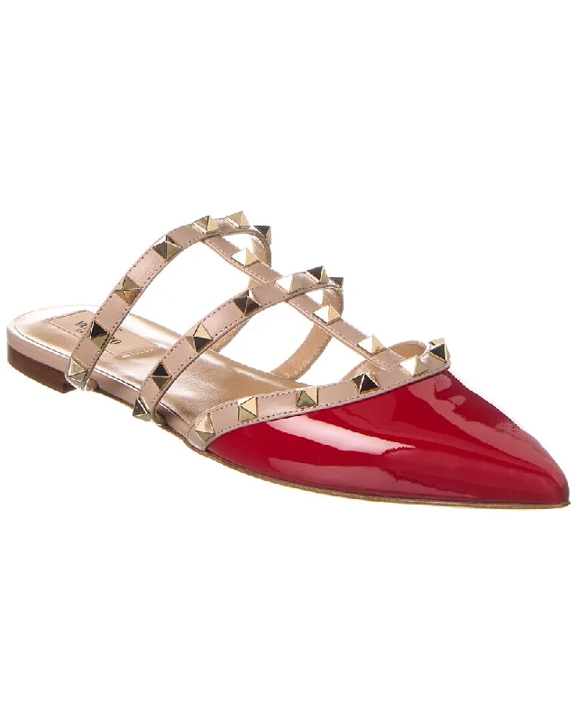 Valentino Rockstud Caged Patent Flat