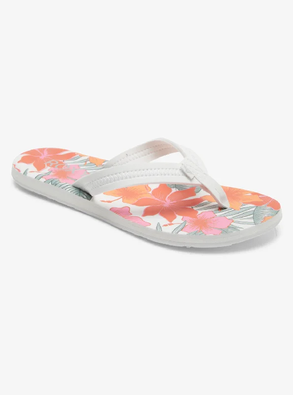 Vista Loreto Flip-Flops - White/Orange/Pink