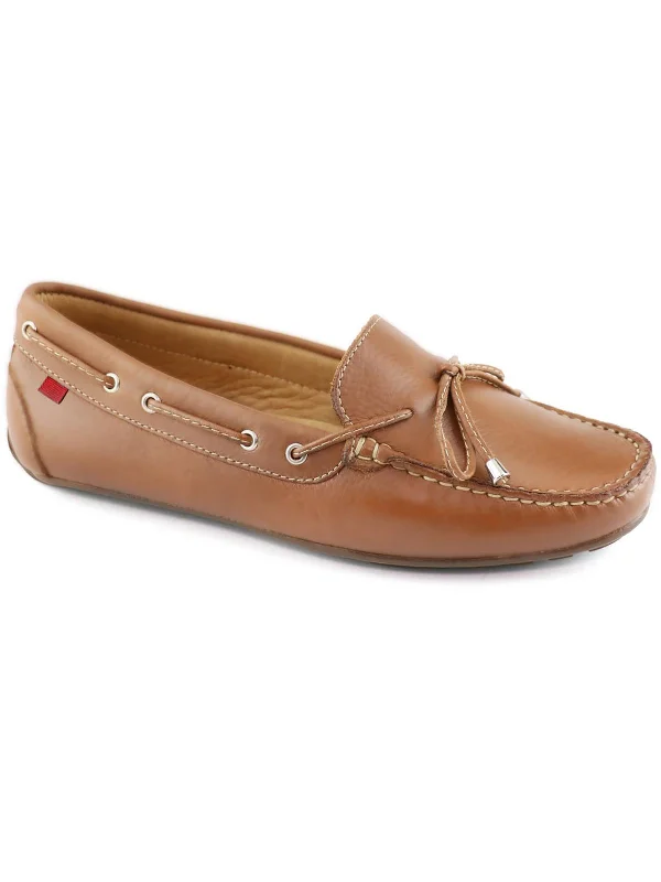 Womens Leather Slip On Loafers