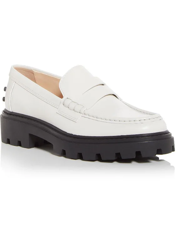 Womens Platform Slip On Moccasins